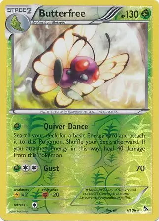 Flashfire Butterfree #3/106 reverse holo